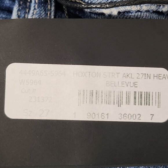 2/$50 Paige Hoxton High Rise Straight Ankle Jeans Size 27 - Picture 4 of 7